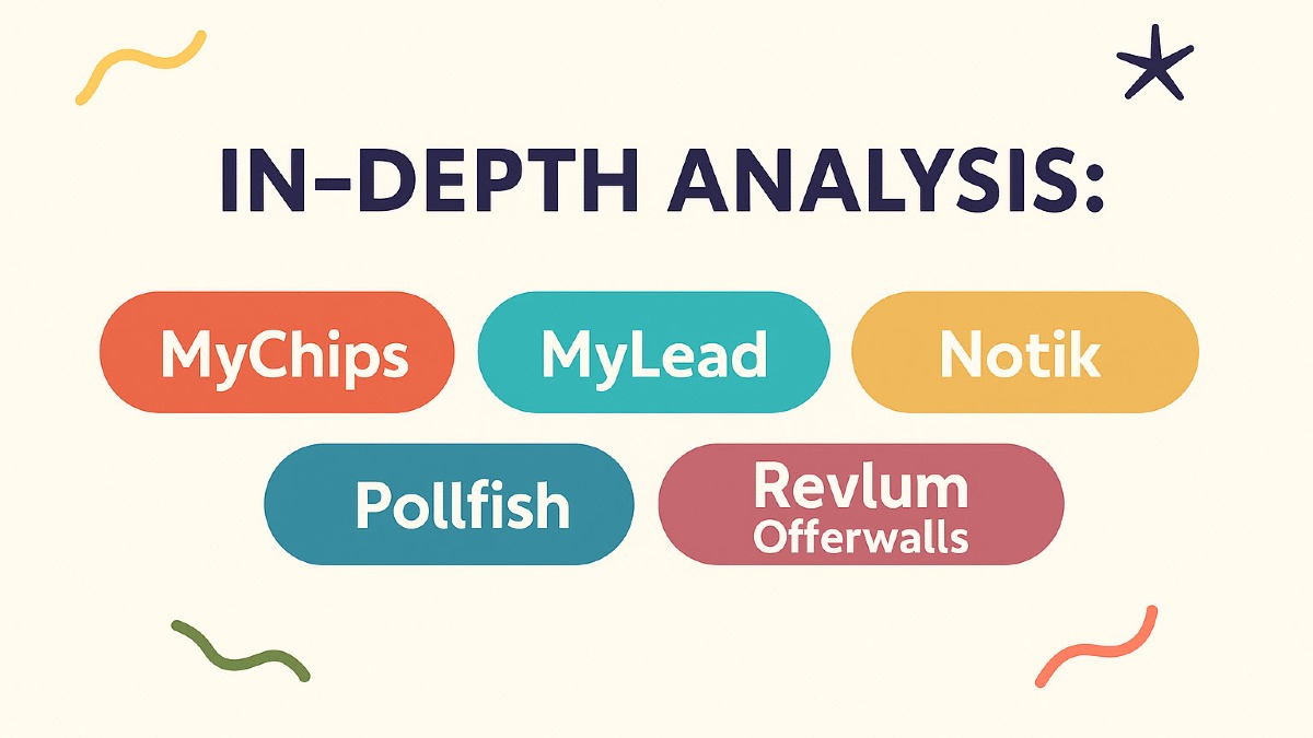 In-Depth Analysis: MyChips, MyLead, Notik, Pollfish & Revlum Offerwalls