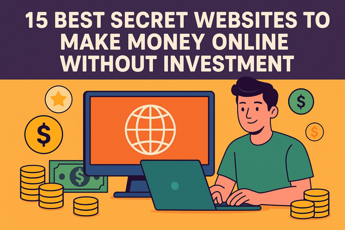 15 Best Secret Websites to Make Money Online Without Investment (2025 Edition)