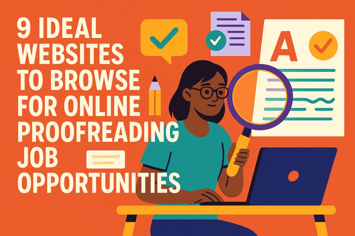 9 Ideal Websites to Browse for Online Proofreading Job Opportunities