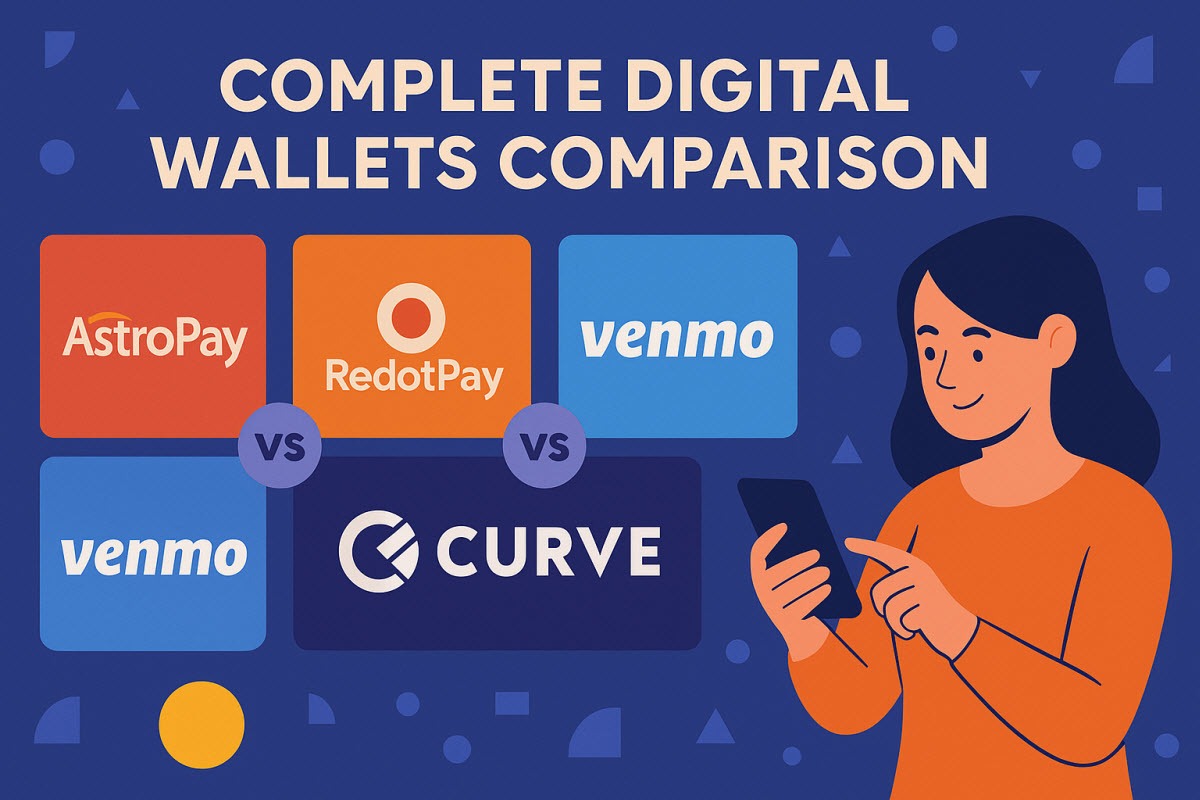 Complete Digital Wallets Comparison: AstroPay vs RedotPay vs Venmo vs Curve - Ultimate Guide for Global Payments