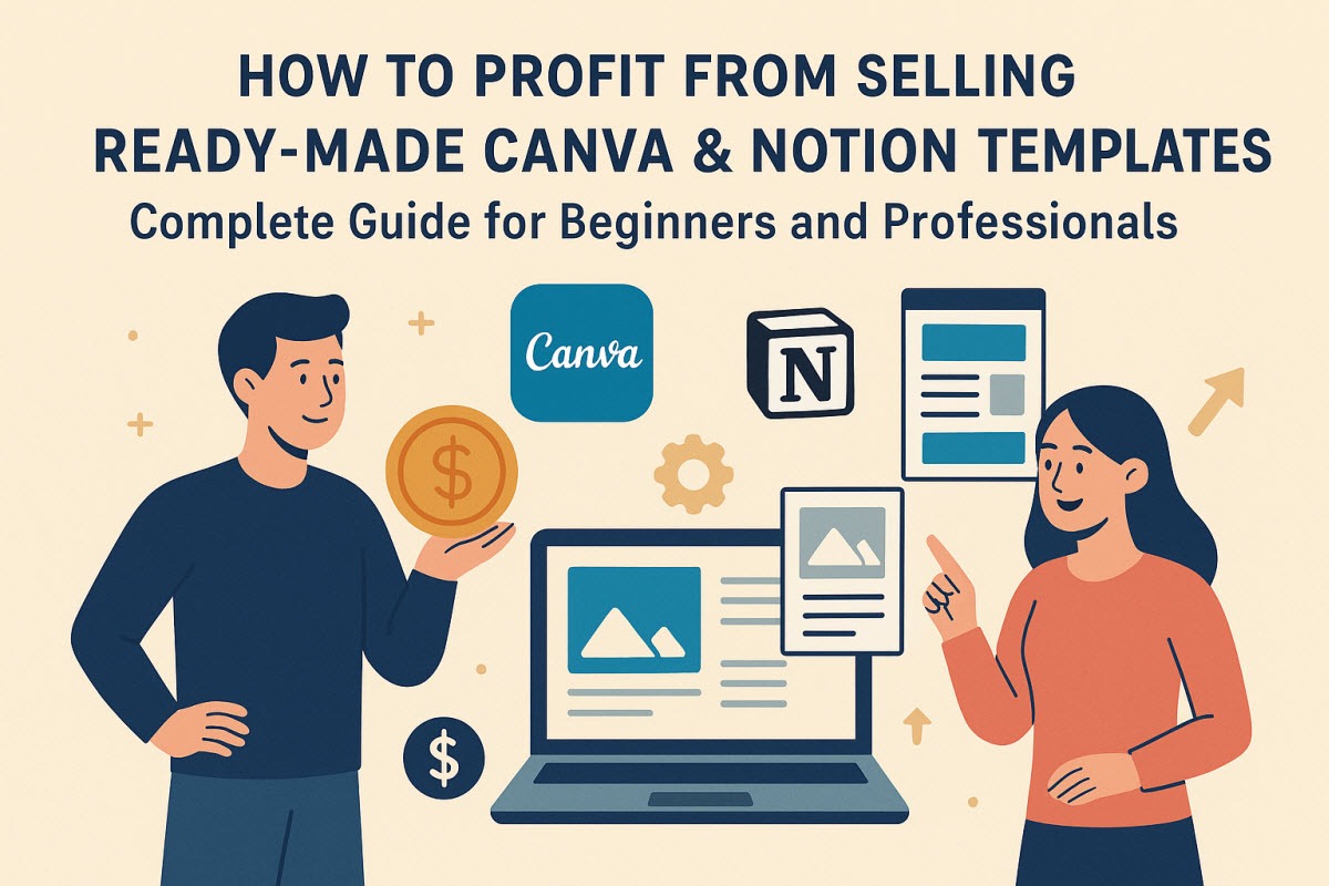How to Profit from Selling Ready-Made Canva & Notion Templates: Complete Guide for Beginners and Professionals