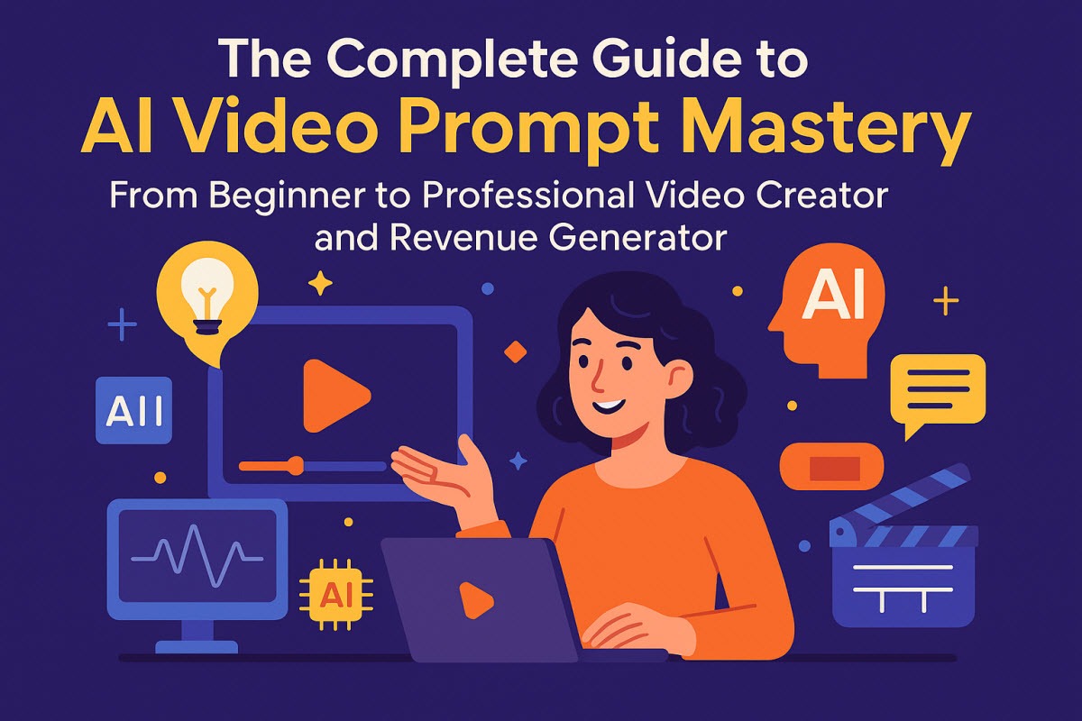 The Complete Guide to AI Video Prompt Mastery: From Beginner to Professional Video Creator and Revenue Generator