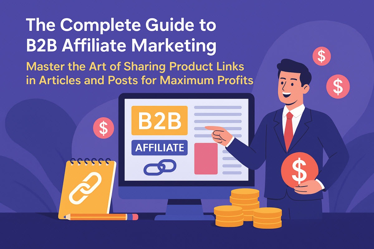 The Complete Guide to B2B Affiliate Marketing: Master the Art of Sharing Product Links in Articles and Posts for Maximum Profits