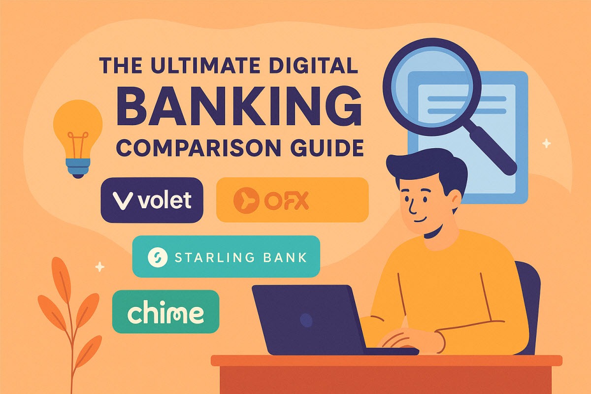 The Ultimate Digital Banking Comparison Guide: Volet vs OFX vs Starling Bank vs bunq vs Chime