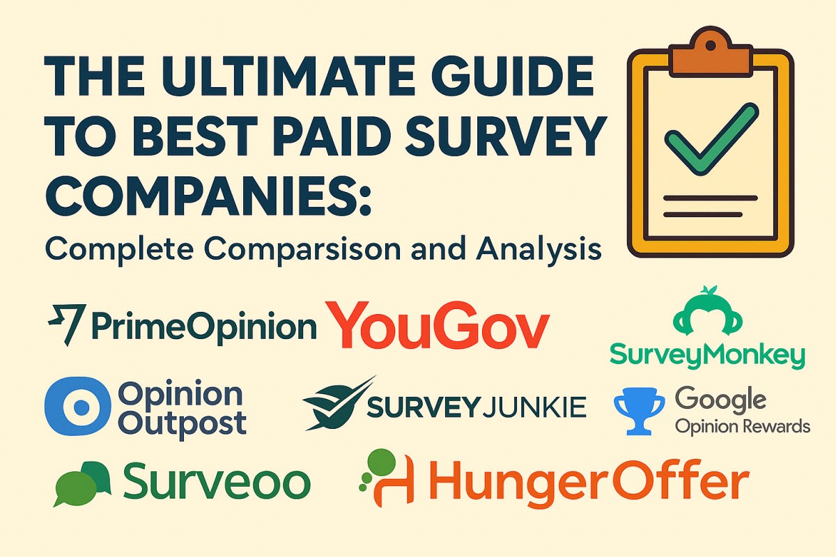 The Ultimate Guide to Best Paid Survey Companies: Complete Comparison and Analysis