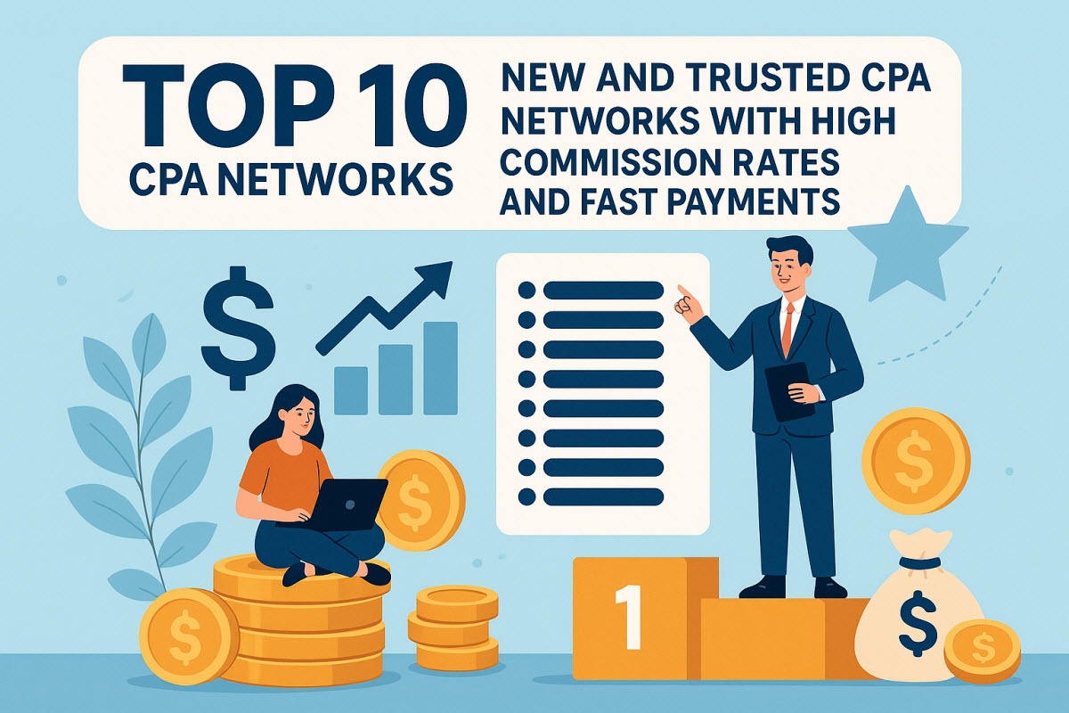 Top 10 New and Trusted CPA Networks with High Commission Rates and Fast Payments