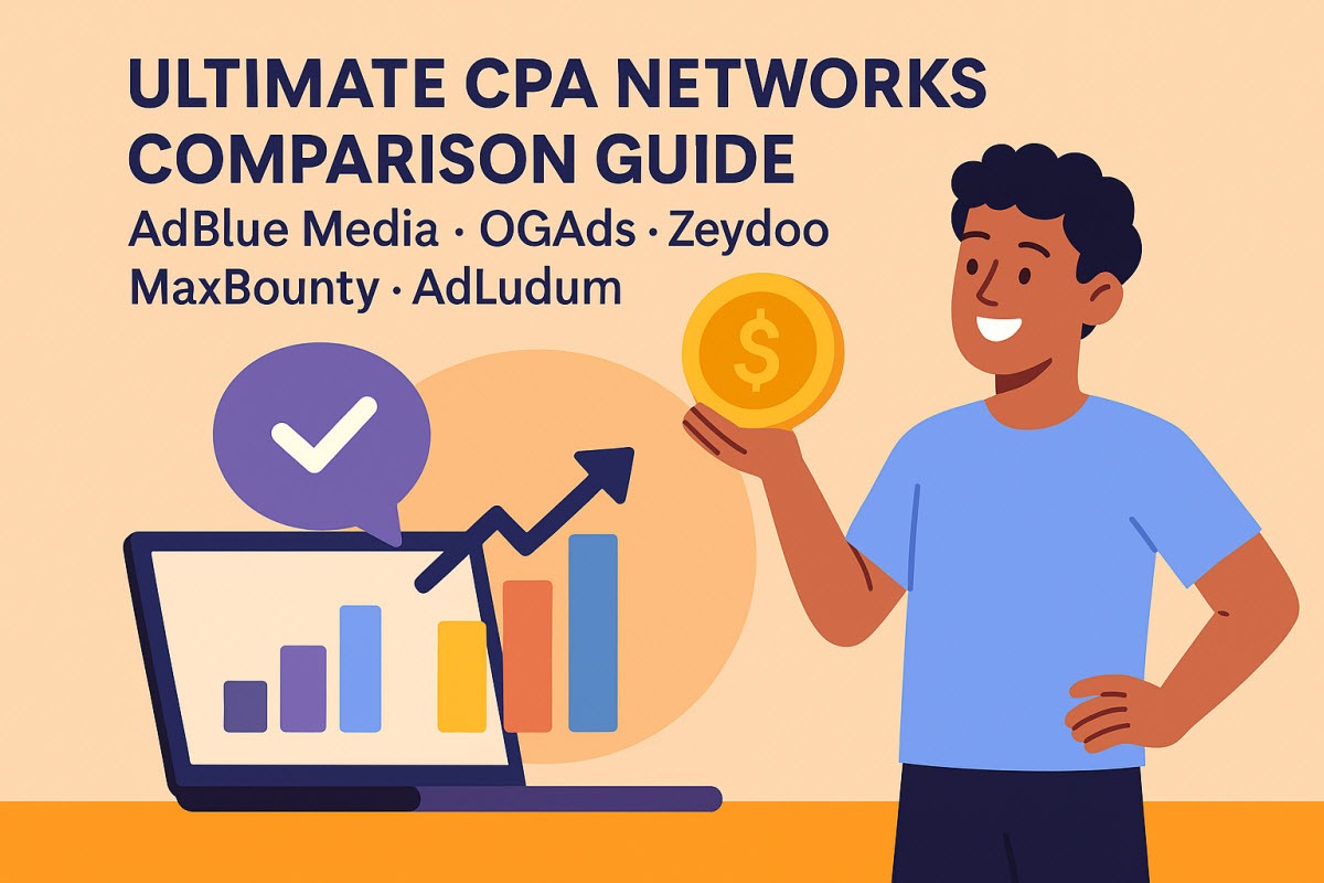 Ultimate CPA Networks Comparison Guide: AdBlue Media, OGAds, Zeydoo, MaxBounty & AdLudum